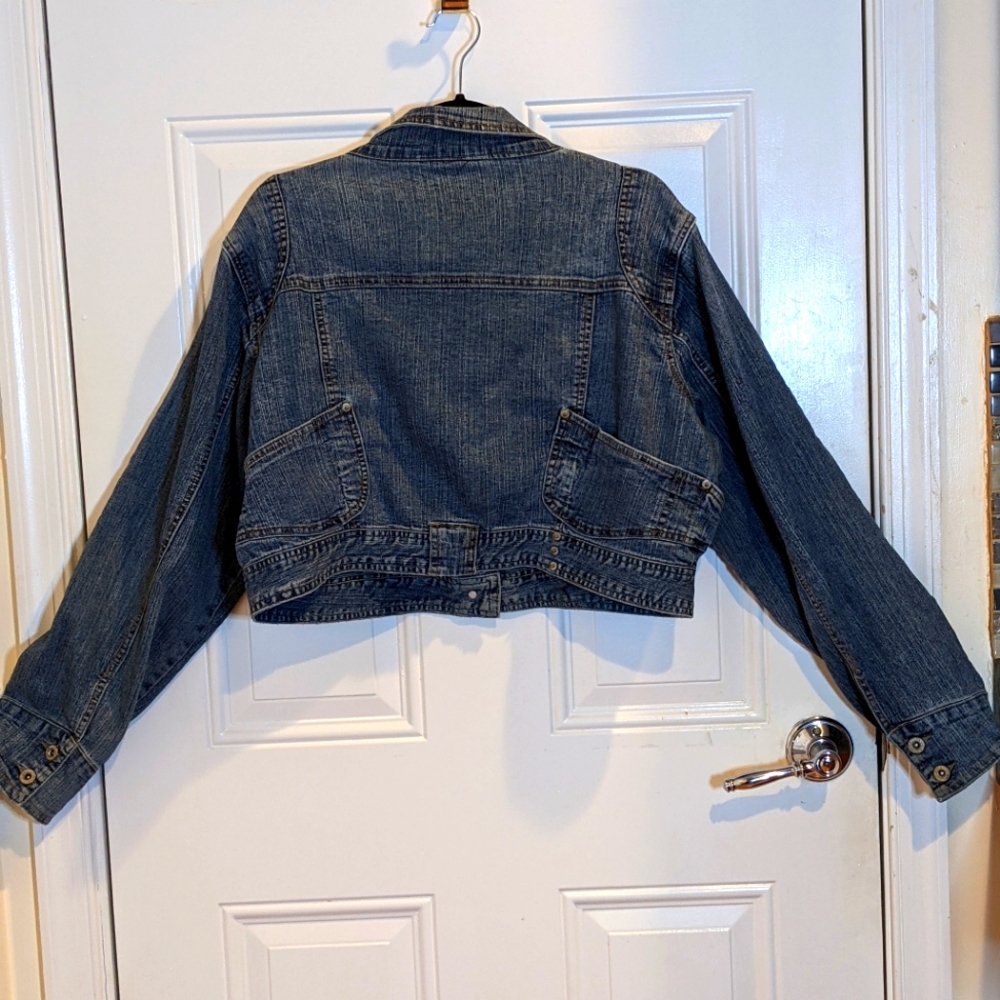 SOLD Ashley Stewart Cropped Denim Jacket Size 14W